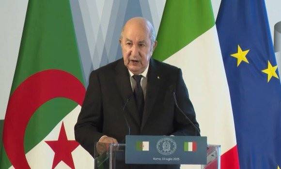 رئيس الجمهورية يبرز بروما المؤشرات القوية للاقتصاد الجزائري