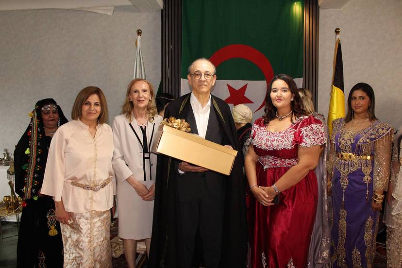 Discours de M. Mohamed El Amine BENCHERIF, Ambassadeur d'Algérie auprès du Royaume de Belgique et du Grand-Duché de Luxembourg, à l'occasion de sa participation aux célébrations du soixante-quatrième (64e) anniversaire de la fête de l'indépendance et de
